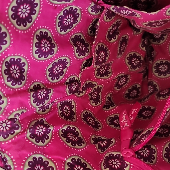 Vera Bradley Very Berry Paisley Side By Side Tote Purse Pink Floral. - Picture 8 of 11